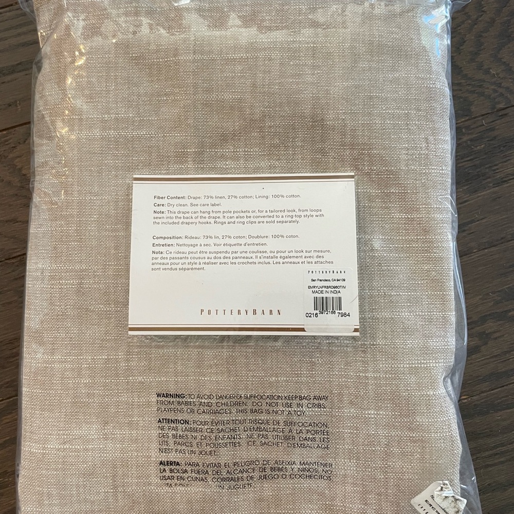 NWOT Potter Barn Emery Curtains - Picture 3 of 5
